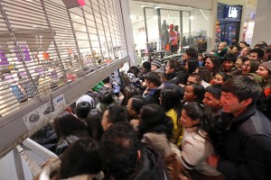 crowds of people