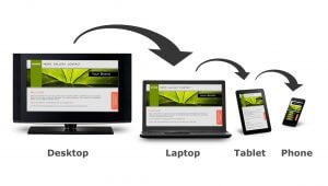 A laptop, desktop, tablet and phone in one brand.