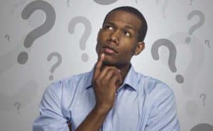 A man is thinking.