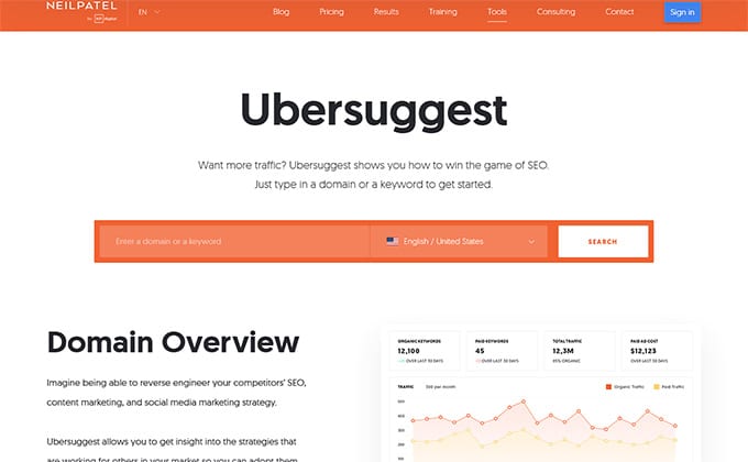 Ubersuggest